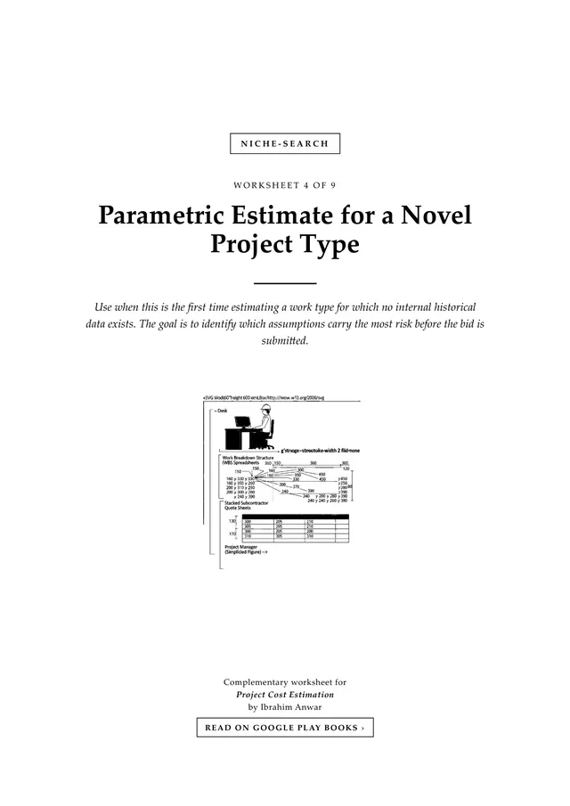 Cover, Parametric Estimate for a Novel Project Type